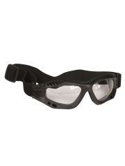 Biker Commando Schutzbrille schwarz klar