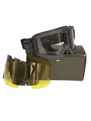 Schutzbrille mit 2 Wechselgläsern ANSI EN 166 schwarz