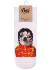 Sneaker Socken bedruckt Michael Jackson Dog
