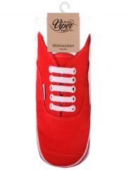 Sneaker Socken bedruckt roter Schuh