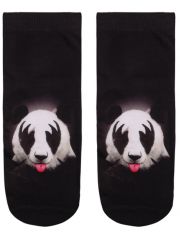 Sneaker Socken bedruckt KISS Panda