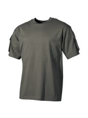US Militär T-Shirt oliv mit Ärmeltaschen