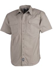Taktisches Kurzarmhemd khaki Rip Stop Teflon