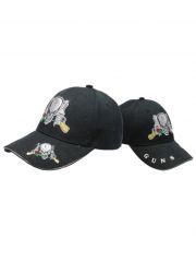 Baseball Cap Skull Guns