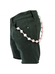 Geldbeutel Kette mit Würfeln Pink