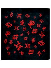 Bandana China Zeichen schwarz rot