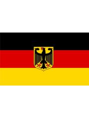 Fahne Deutschland mit Wappen