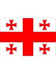 Fahne Georgien mit Kreuz
