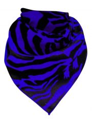 Bandana Zebra blau