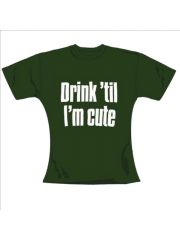 T-Shirt Drink til in oliv