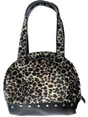 Webpelz Handtasche Zip Leopard