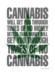 3 Cannabis Postkarten