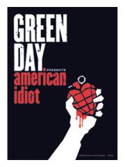 3 Green Day American Idiot Postkarten