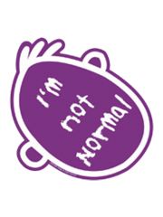 Aufkleber Im not normal