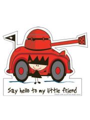 3 Aufkleber Say hello to my little Friend