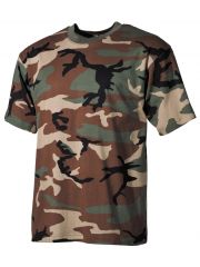 US Militär T-Shirt Woodland