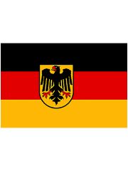 Deutschland mit Wappen Autofahne