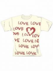 Girl T-Shirt Love weiß