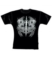 Girl T-Shirt Drache mit Schwert