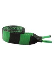 Schnürsenkel schwarz grün gestreift breit