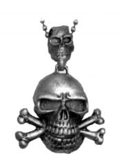 Halskette Skull with Bones