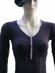 Magnet Kette Armband mit Schmuckstücke pink