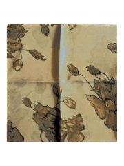 Polyester Tuch beige Blumen
