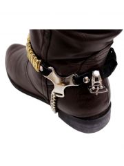 Leder Stiefelband Eisenringe