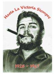 Che Guevara Hasta la Victoria Siempre Posterfahne