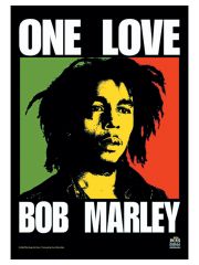 Bob Marley Poster Fahne one Love