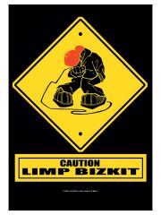 Limp Bizkit Poster Fahne Caution