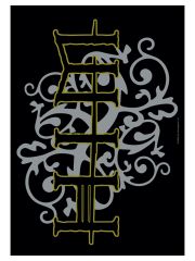 Him Poster Fahne Gold & Silver