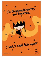 Ugly Little Bitch I Wish Posterfahne