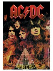 ACDC Poster Fahne Highway to hell
