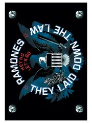 Ramones Poster Fahne They Laid down the Law