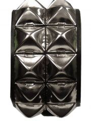 Leder Armband Pyramiden Nieten 2 reihig