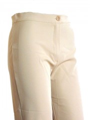 Damenhose beige mit Franzen