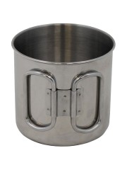 Edelstahl Becher mit Klappgriffe