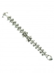 Heavy Metal Armband Skelett