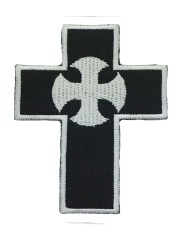 Aufnäher Kreuz mit Symbol