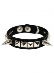 Leder Armband Pyramiden Nieten