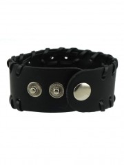 Kunstleder Armband Patronen und Totenköpfe