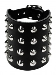 Leder Armband Spitznieten 4 reihig