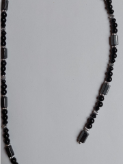 Magnet Armband Kette schwarz und silberne Kugeln