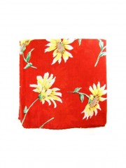 Tuch Blumenmuster rot