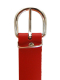 Leder Halsband Spitznieten rot