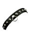 Leder Halsband Spitznieten mit Ring