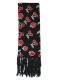 Winterschal Erdbeeren und Kirschen