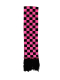 Winterschal schwarz pink kariert