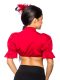 elegante Oktoberfest Dirndl Bluse rot